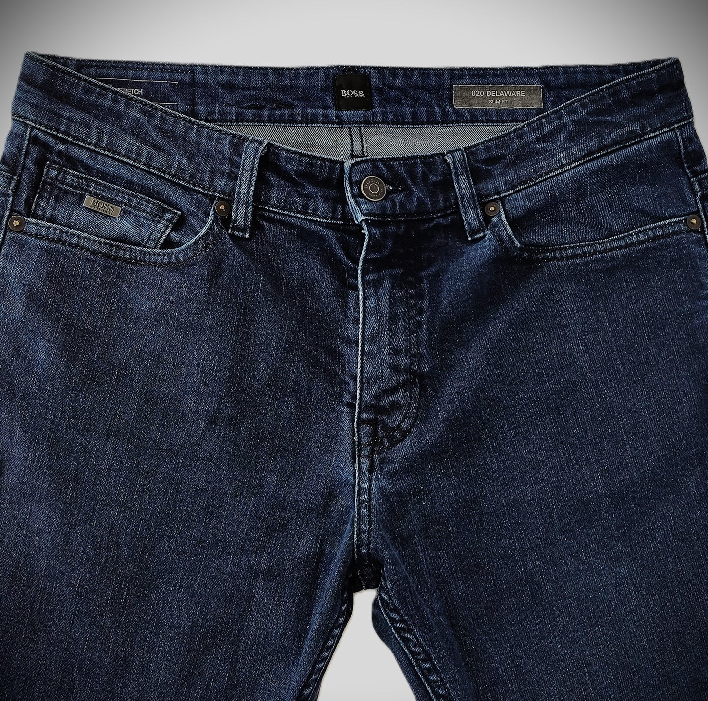 Hugo Boss "Delaware" Slim-fit jeans-Dark-Blue