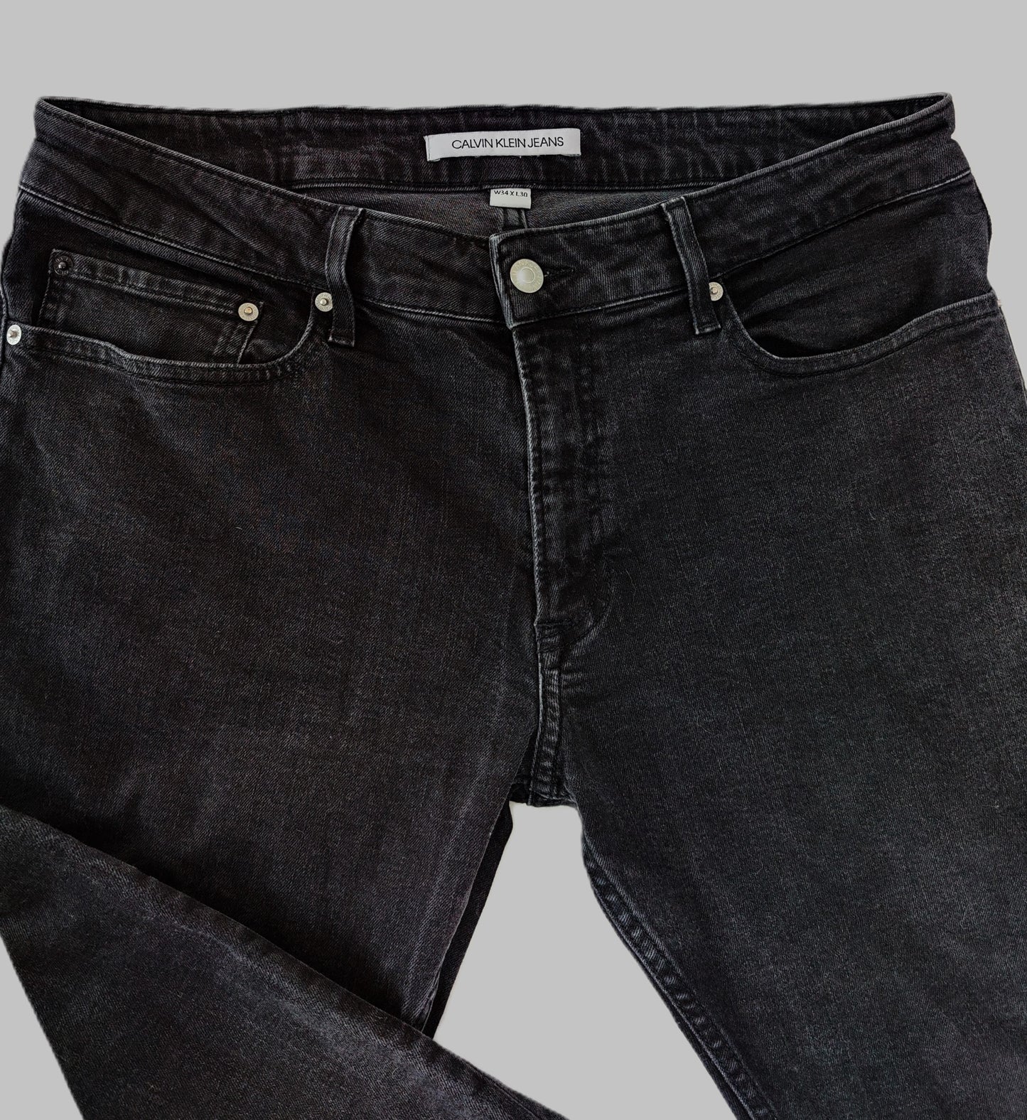 Calvin Klein Skinny Leg Jeans-Faded Black