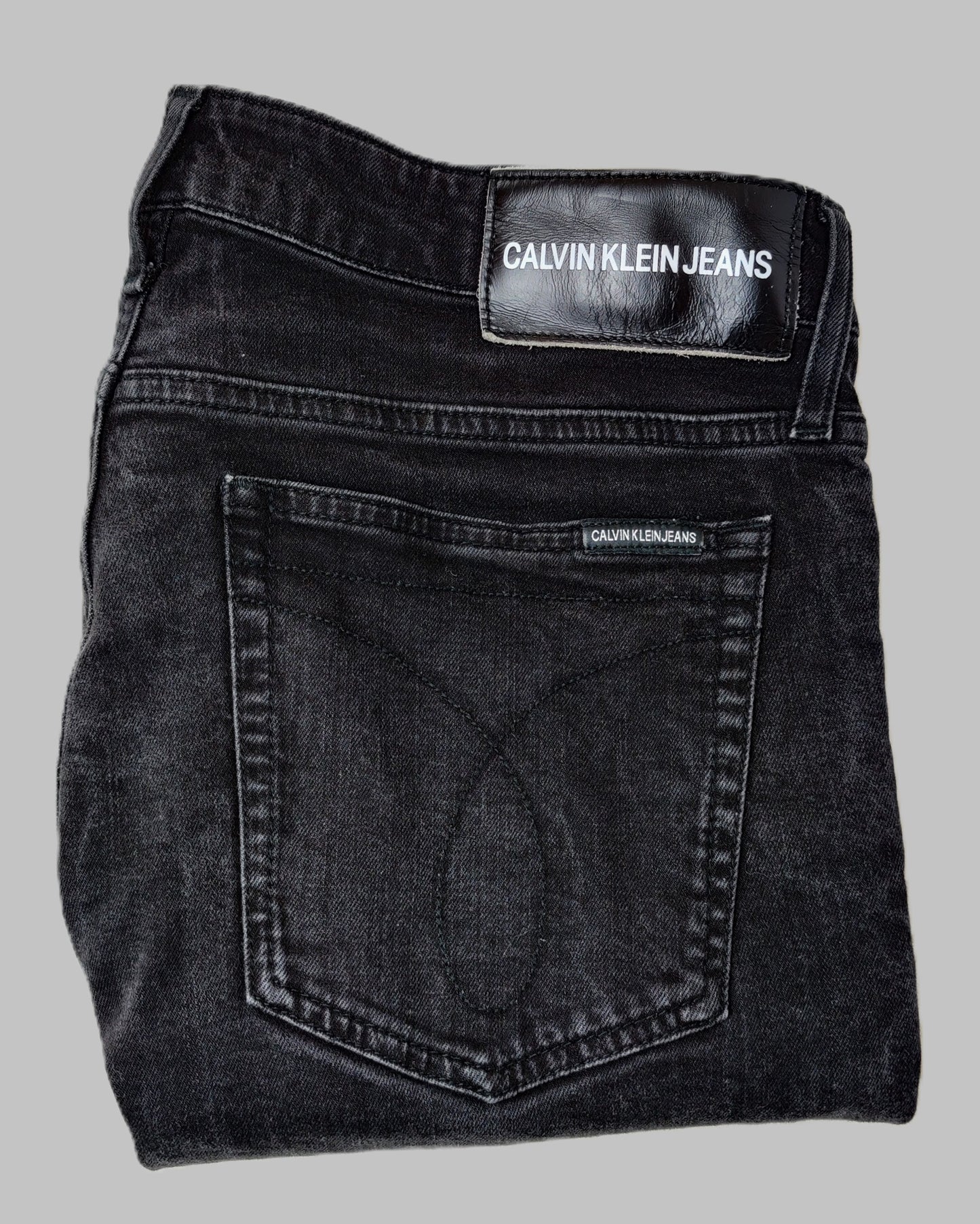 Calvin Klein Skinny Leg Jeans-Faded Black