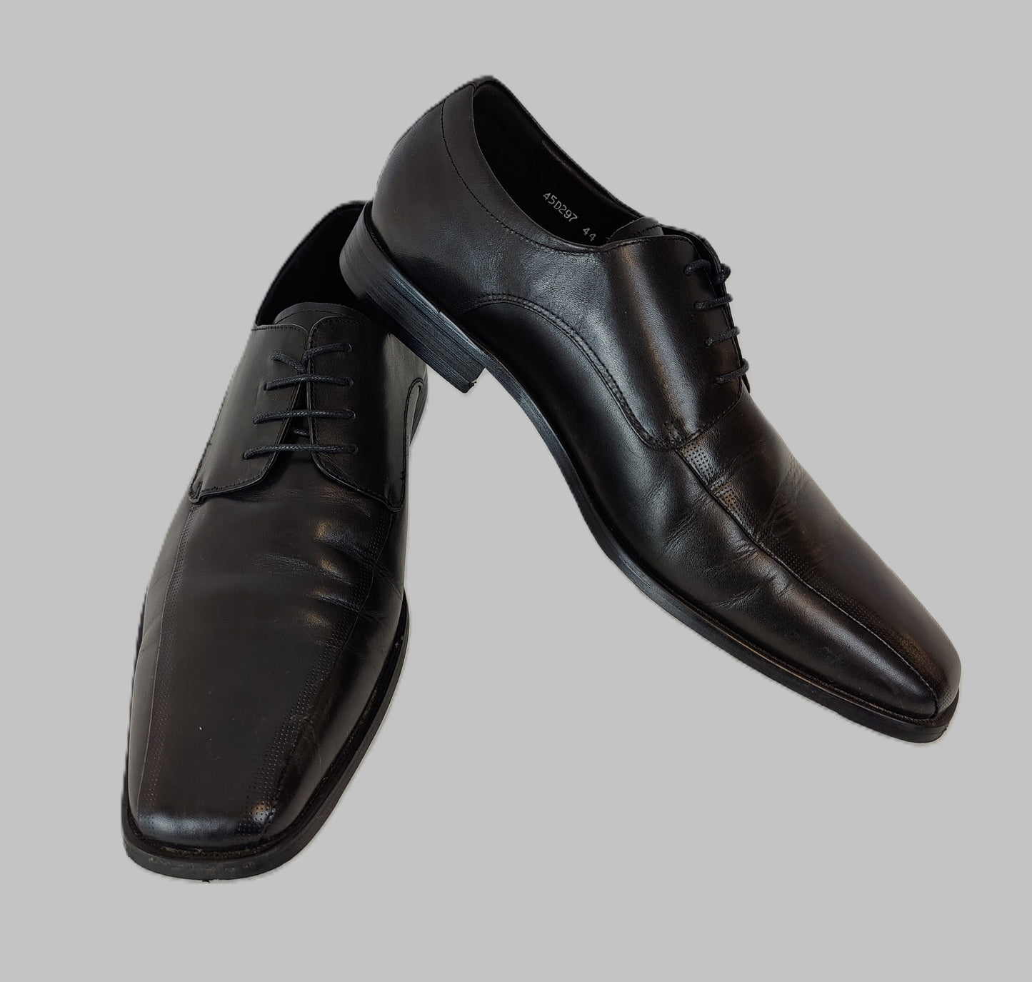 DICE Leather Dress Shoes - Black