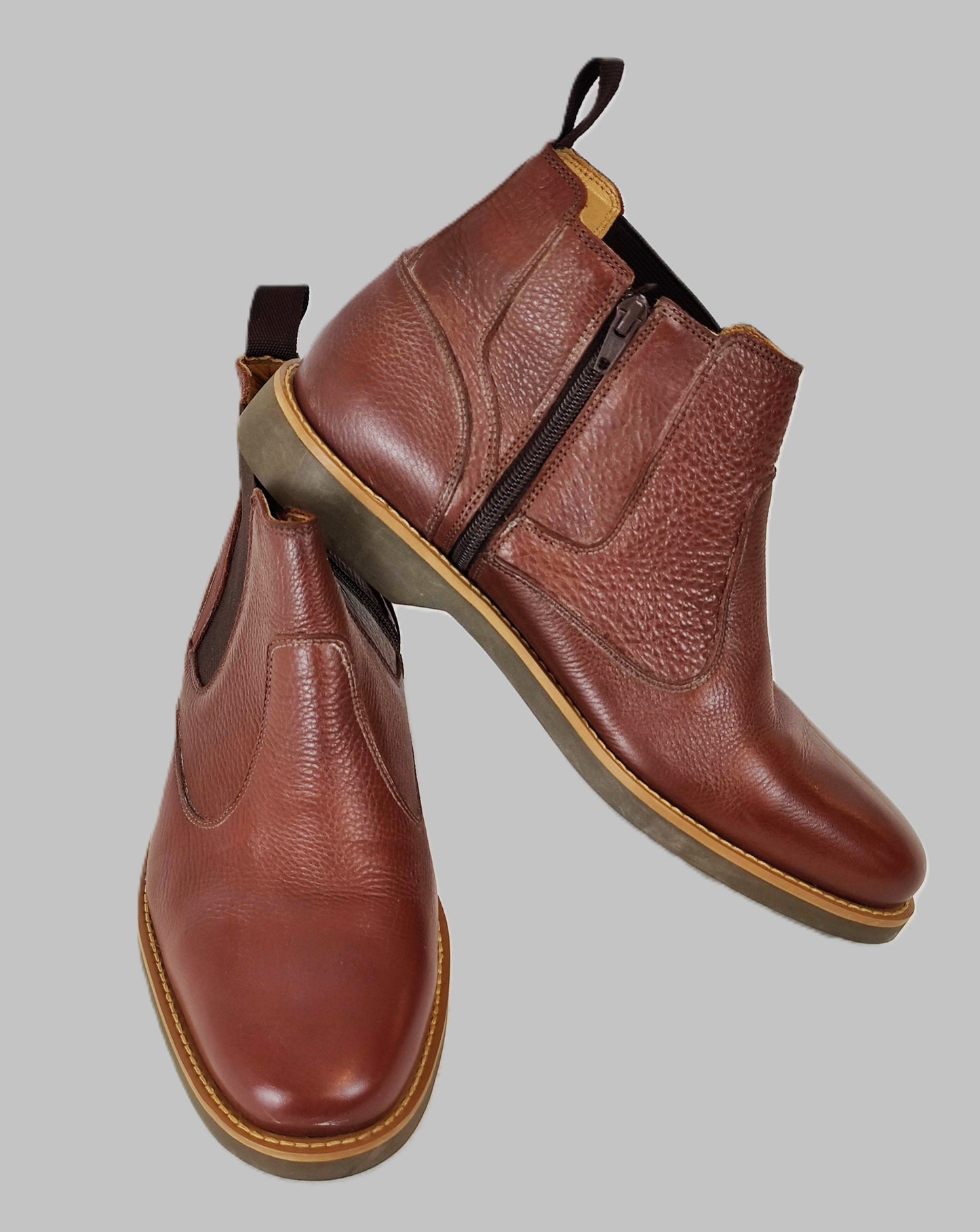 Antotomic & Co Leather Chelsea Boots - Brown