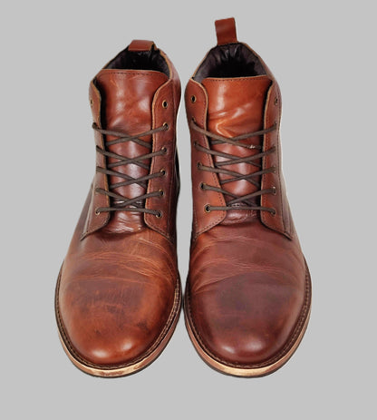 Dune London Casual Leather Boots - Brown