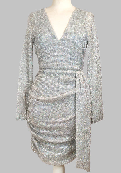 Love & Other Things Sequin Dress - Silver