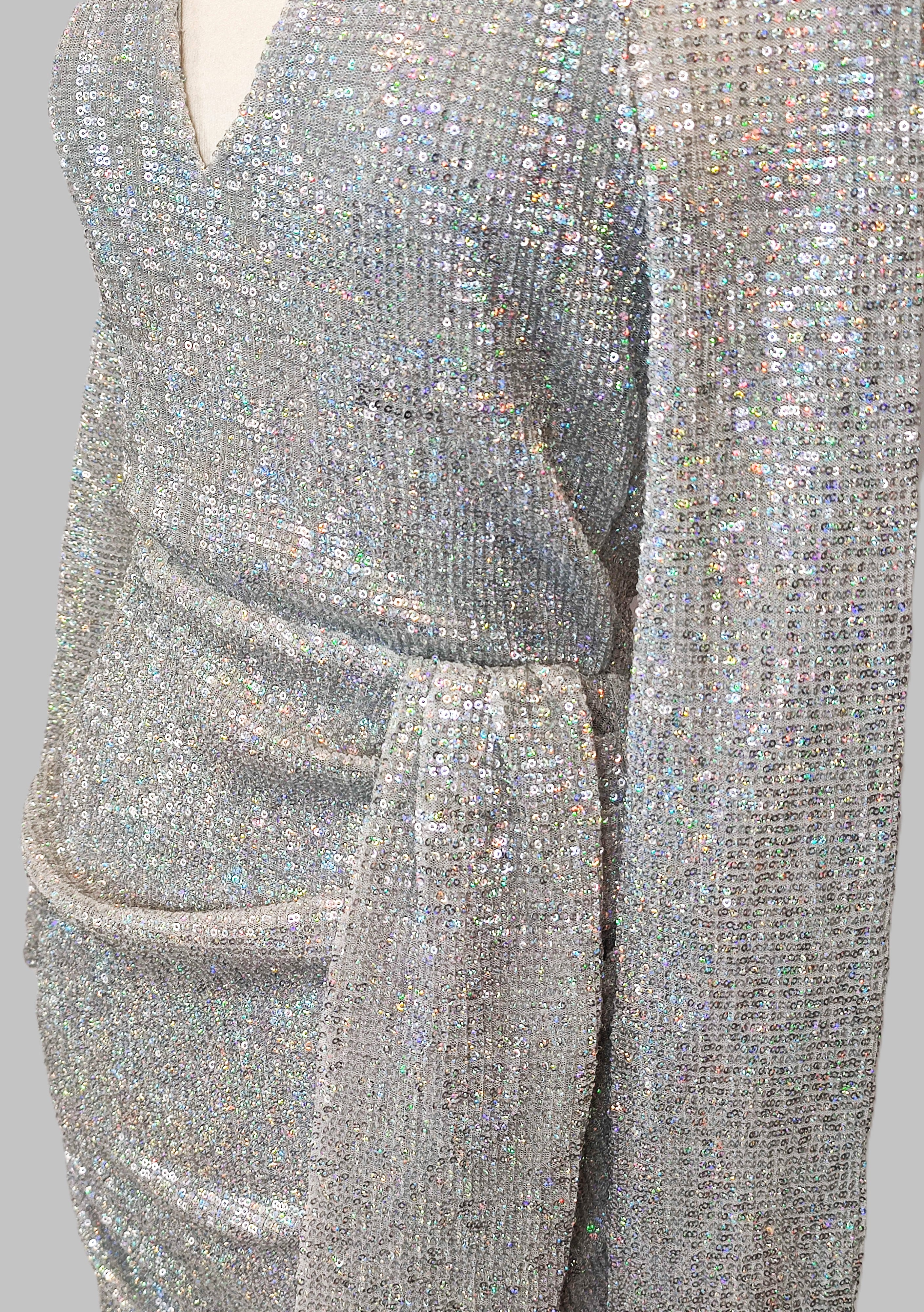 Love Other Things Sequin Dress Silver