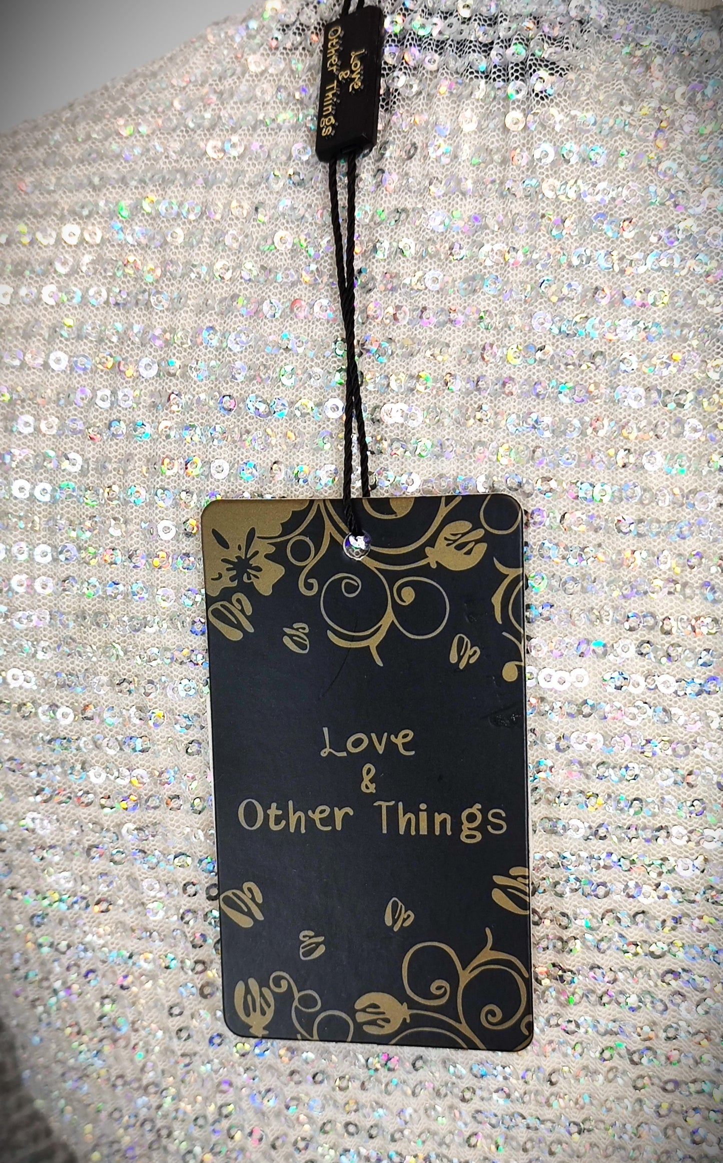 Love & Other Things Sequin Dress - Silver