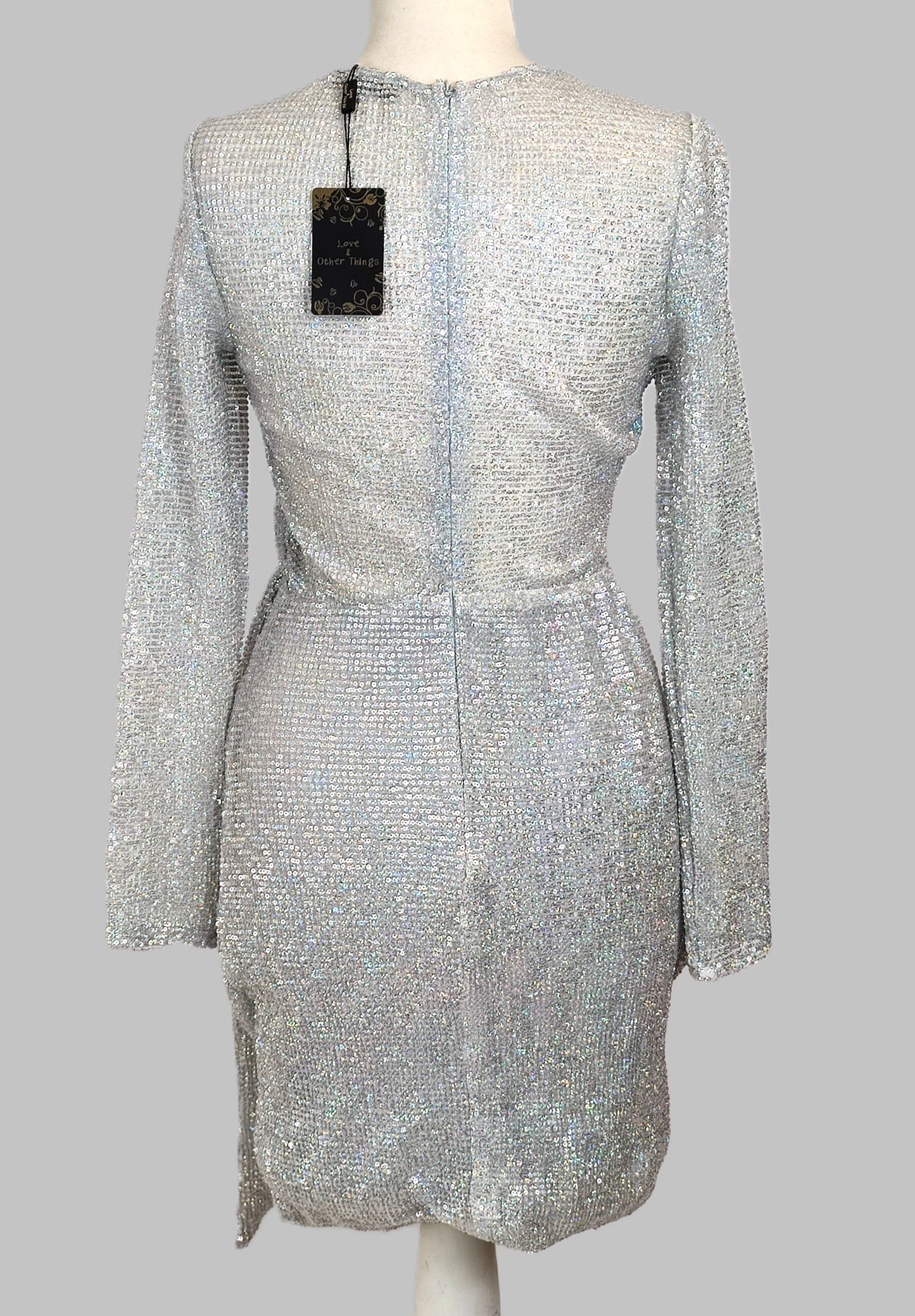 Love & Other Things Sequin Dress - Silver