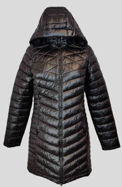 Regatta Andel Ladies Long Quilted Jacket-Black