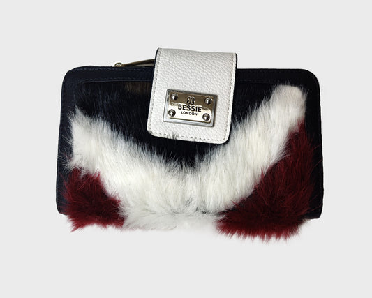 Bessie London Colorful Fur Wallet