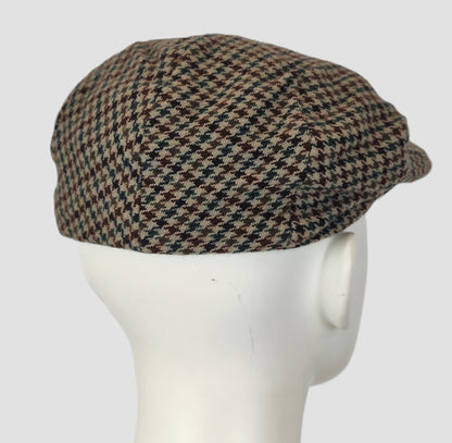 Clonleigh  Vintage "Made in ireland" Flat Cap- Brown/Green Check