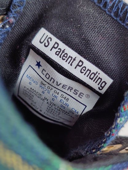 Vintage Converse Green Plaid Sneakers
