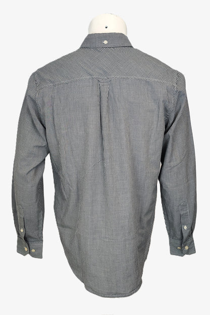 Ben Sherman Heritage Long Sleeve Gingham Shirt - Black and White