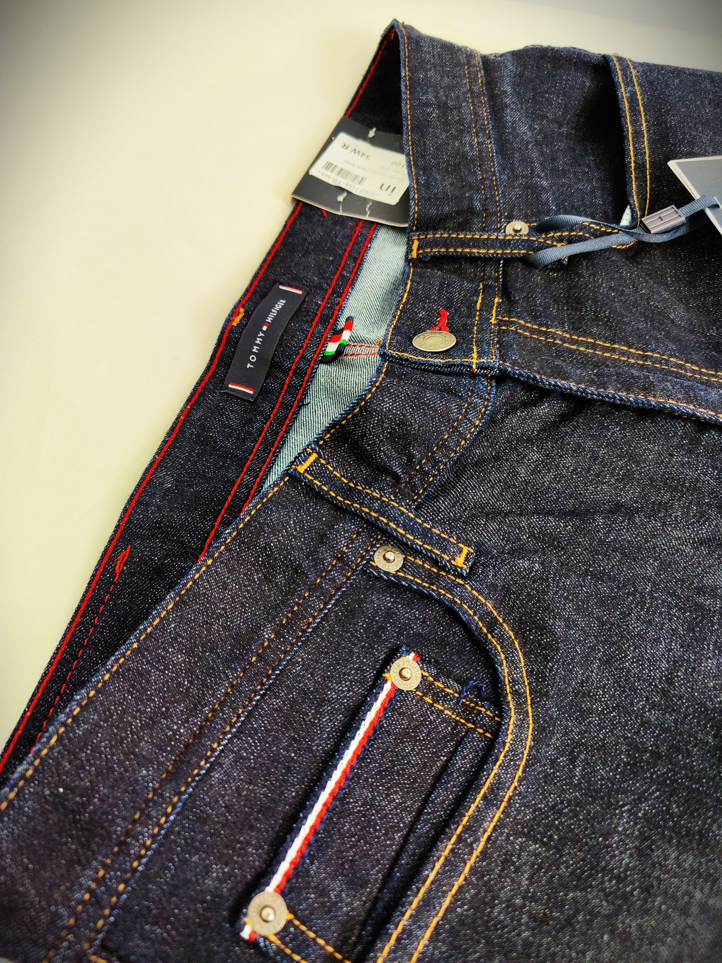 Tommy Hilfiger Straight Fit "Denton" Jeans- Dark Indigo