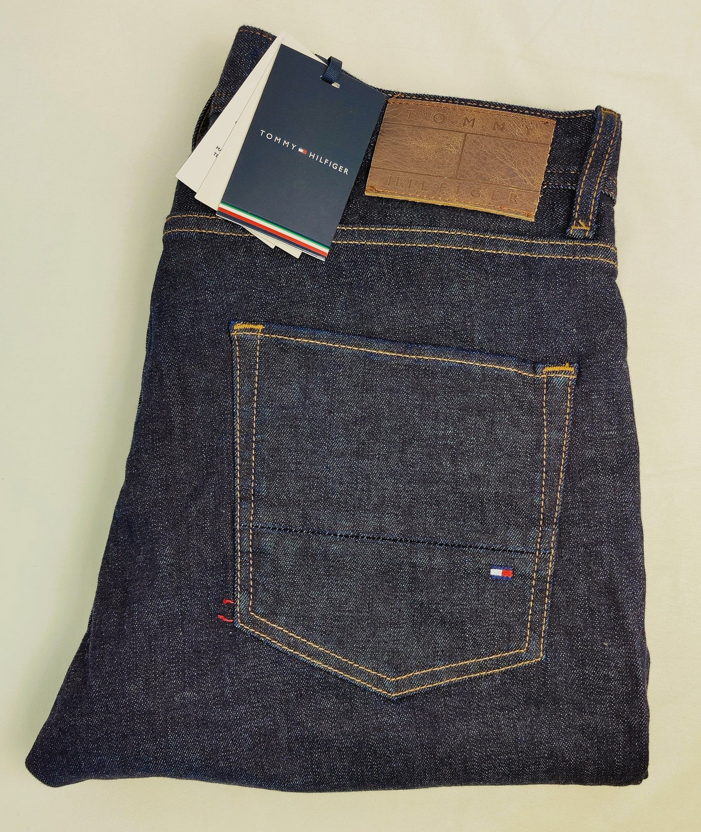 Tommy Hilfiger Straight Fit "Denton" Jeans- Dark Indigo