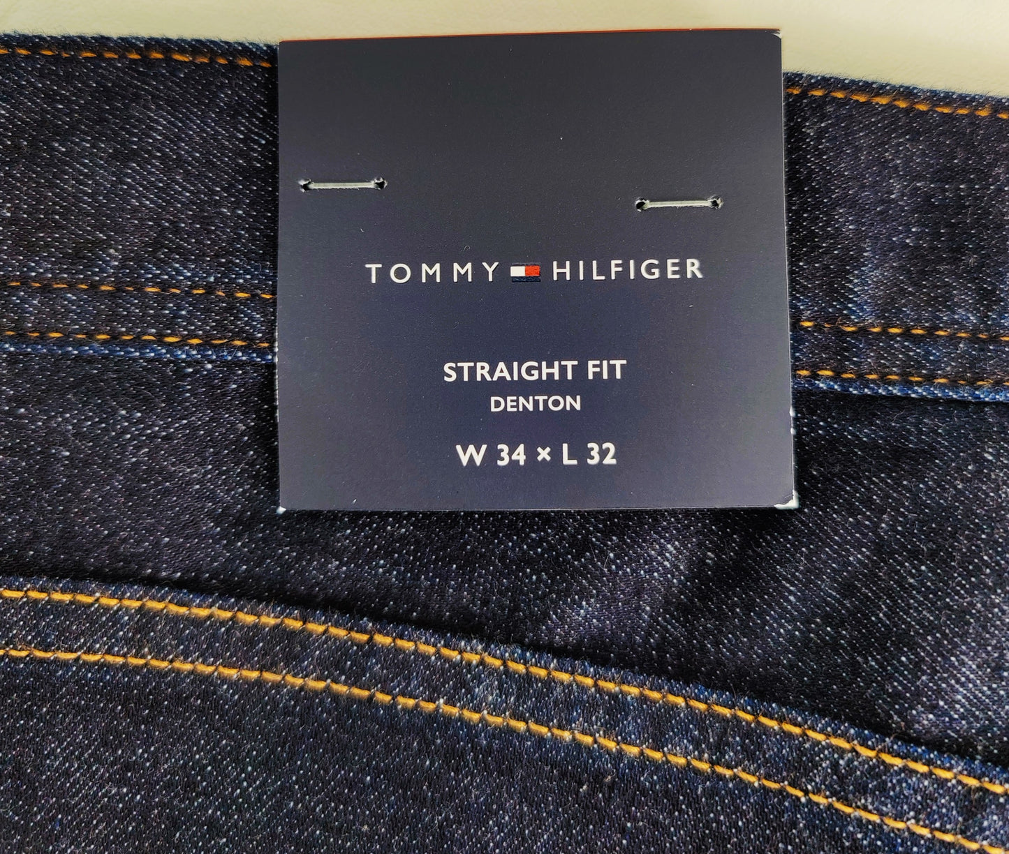 Tommy Hilfiger Straight Fit "Denton" Jeans- Dark Indigo