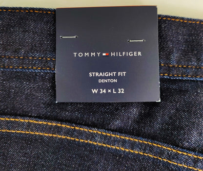 Tommy Hilfiger Straight Fit "Denton" Jeans- Dark Indigo