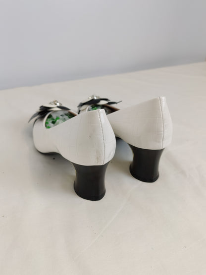 HJ.QIANLANG Flower Heels