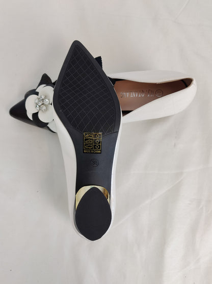 HJ.QIANLANG Flower Heels
