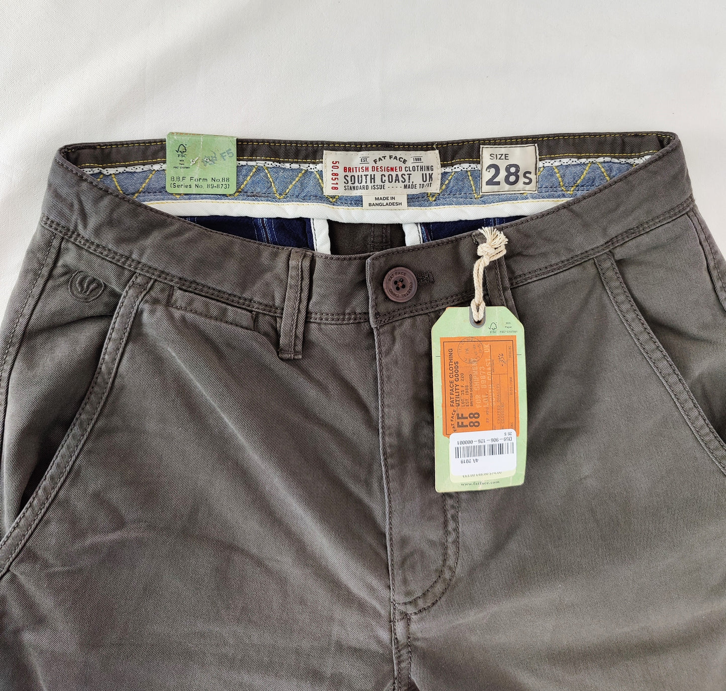 Fatface Khaki Green Chinos
