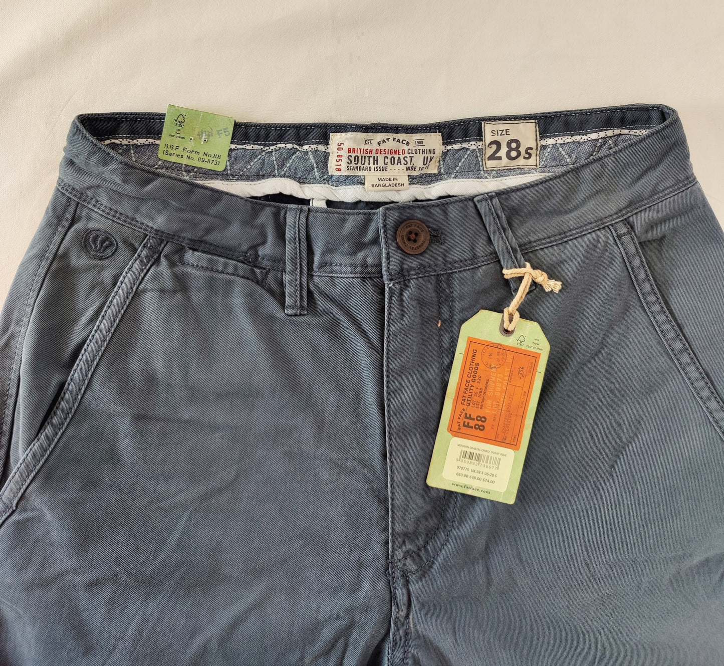 FatFace Modern Coastal Chino - Dusky Blue