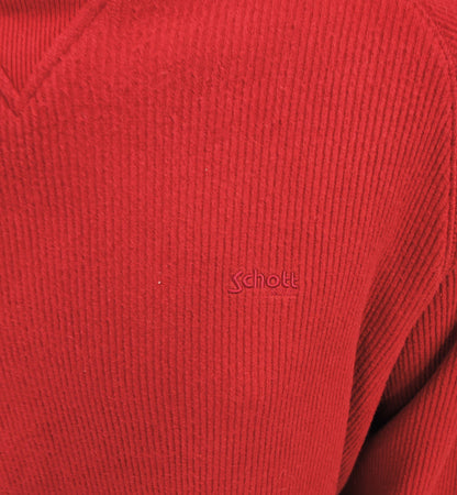 Schott N.Y.C. Ribbed Sweater- Red