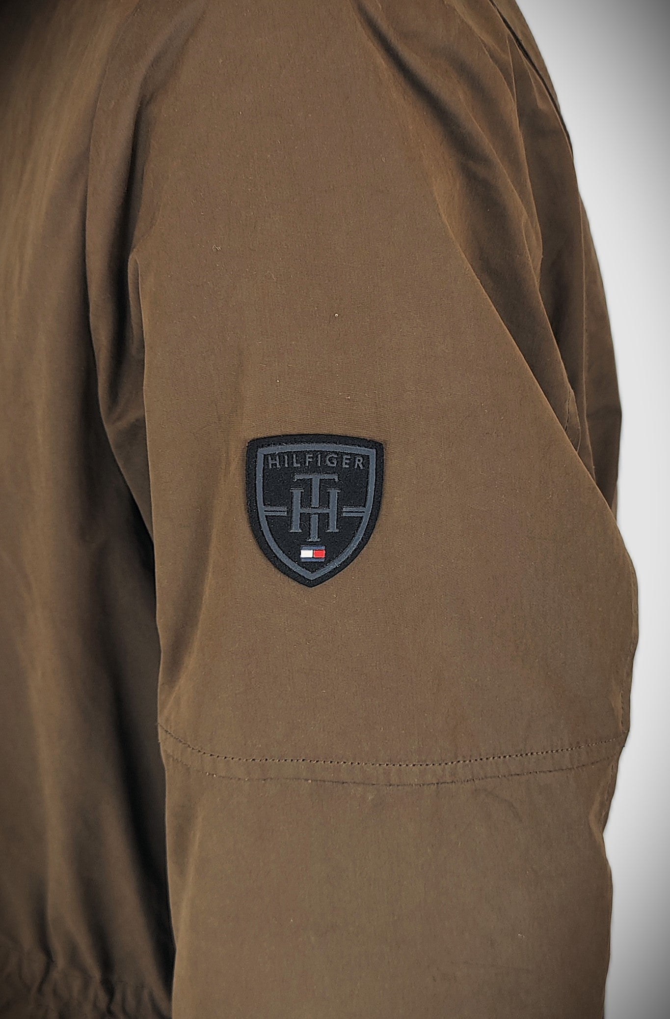 Tommy Hilfiger Sherpa Lined Parka-Chocolate Brown