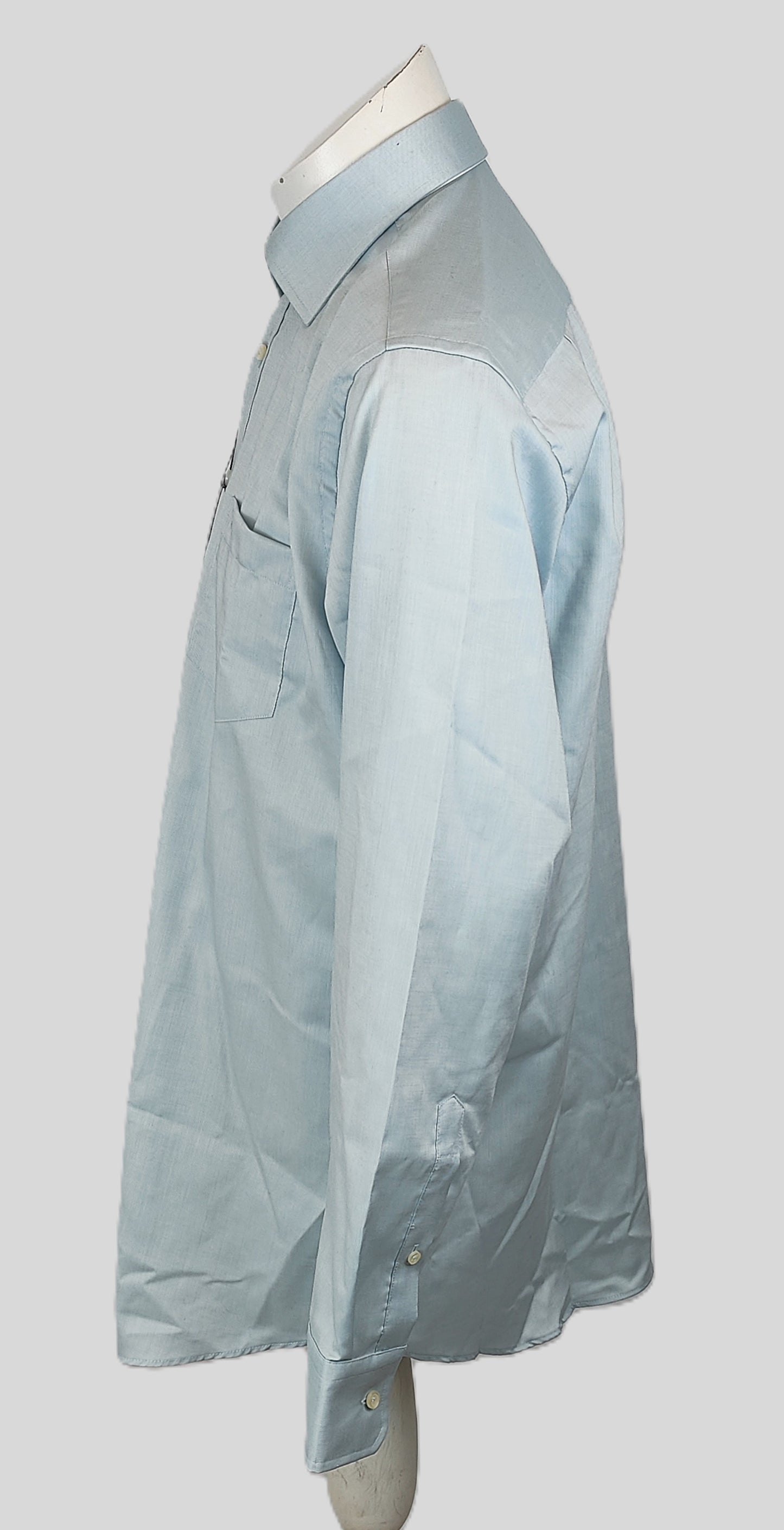Seidensticker Men's Textured Formal Shirt -Light Blue