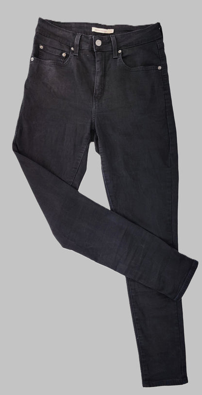 Levi's 721 High Rise Skinny Jeans - Black