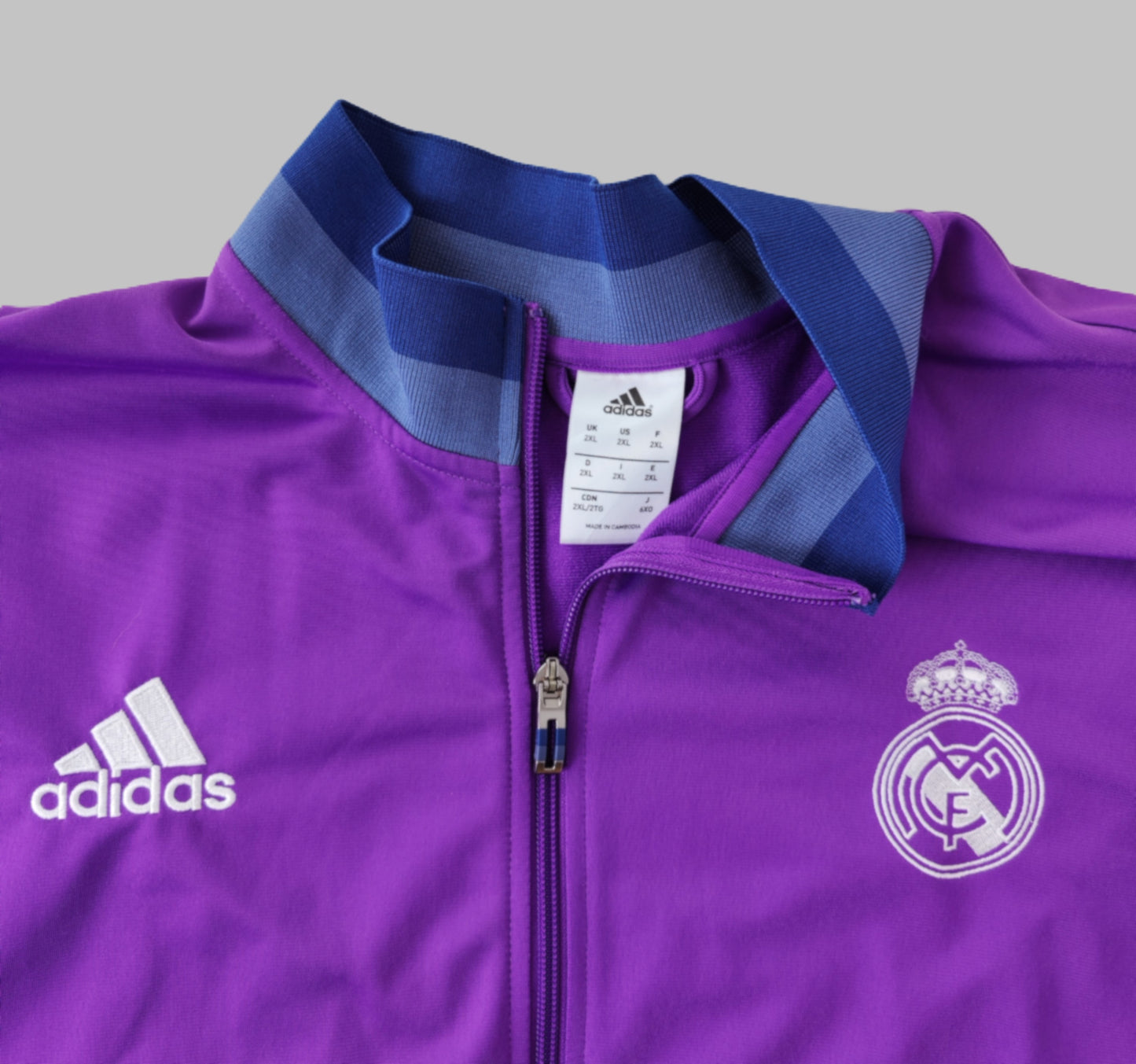 Adidas x Real Madrid 2016 Tracksuit Zip-Up - Purple