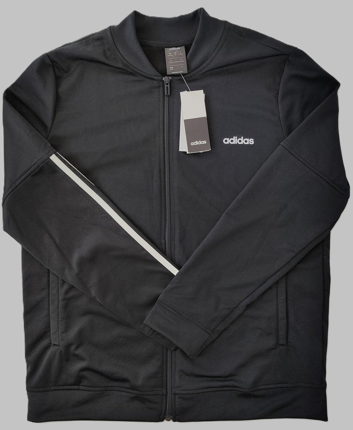 Adidas Back to Basics 3-Stripe Tracksuit-Black/White