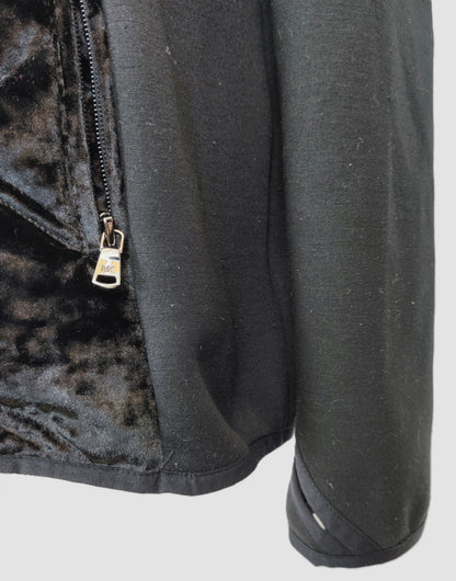 Michael Kors Down Filled Velvet  Hybrid Jacket-Black