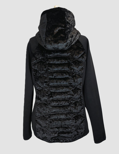 Michael Kors Down Filled Velvet  Hybrid Jacket-Black