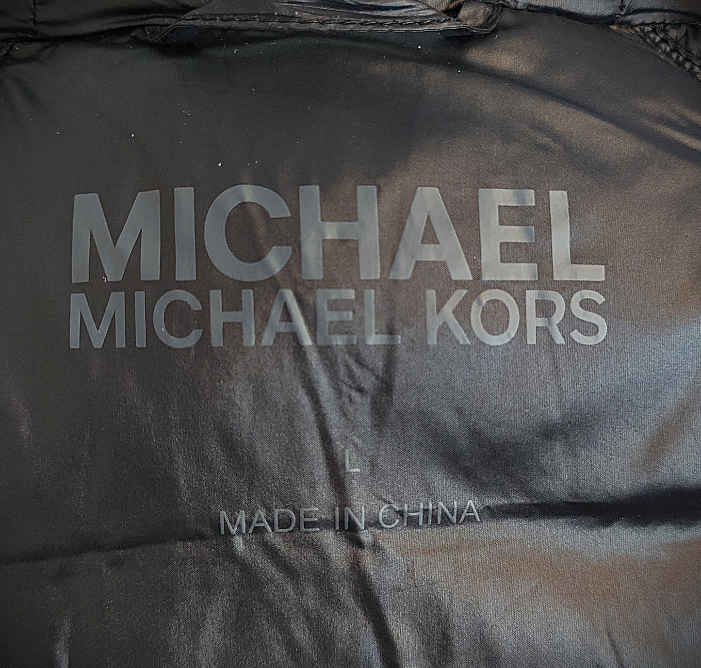 Michael Kors Down Filled Velvet  Hybrid Jacket-Black
