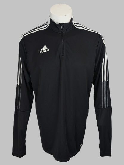 Adidas Tiro 21 Training Top Sweatshirt -Black/White