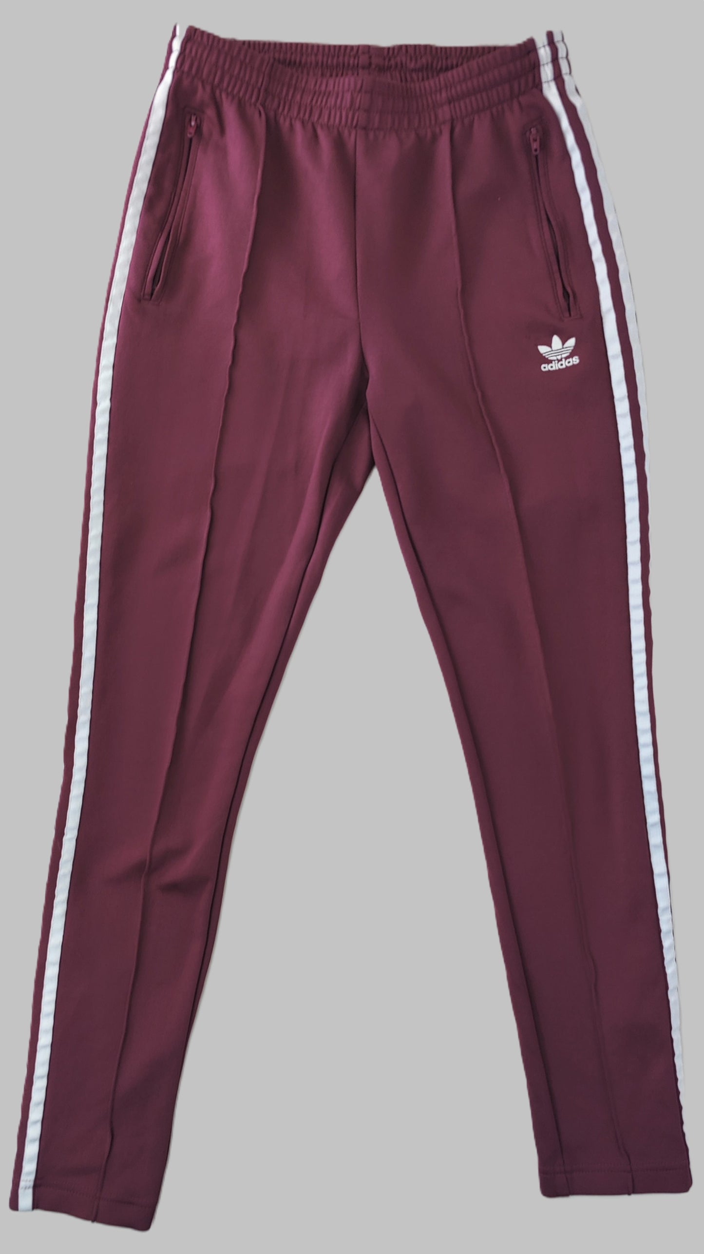 Adidas Original "Primeblue" Superstar Women's Tracksuit Bottoms-Burgundy
