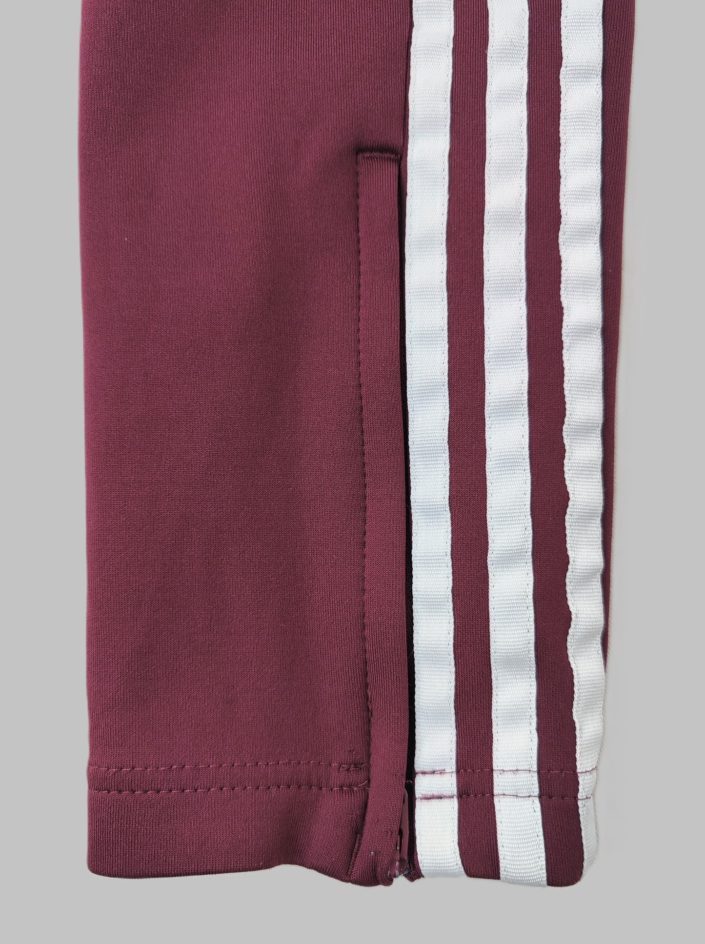 Adidas Original "Primeblue" Superstar Women's Tracksuit Bottoms-Burgundy