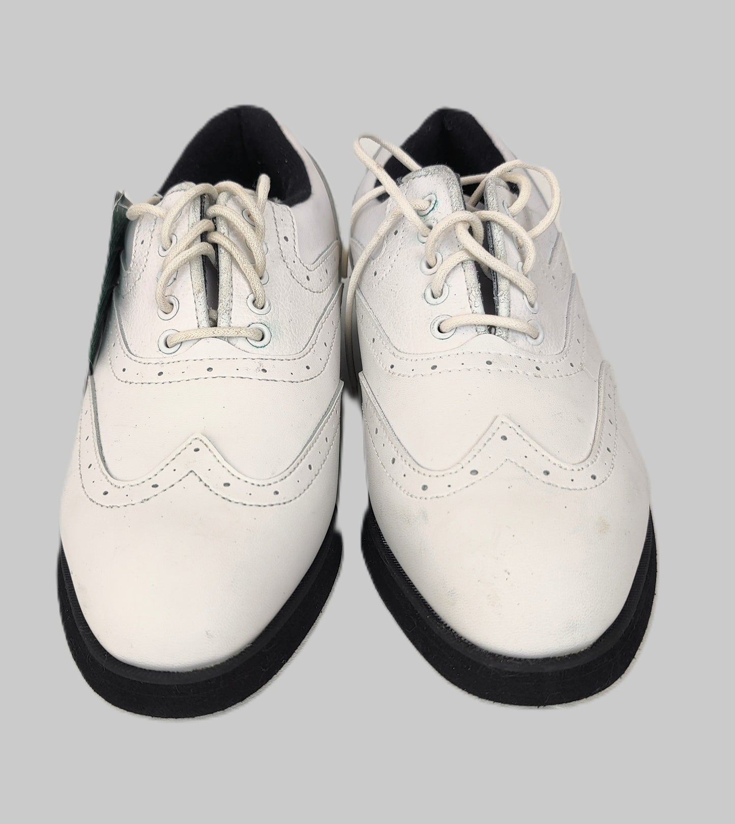 HI-TEC Lady Penina Tour Brogue Style Golf Shoes - White and Black