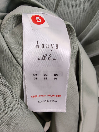 Anaya with Love One Shoulder Maxi Bridesmaid Dress - Green