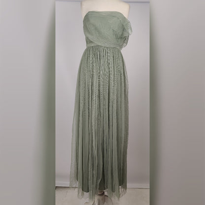 Anaya with Love One Shoulder Maxi Bridesmaid Dress - Green