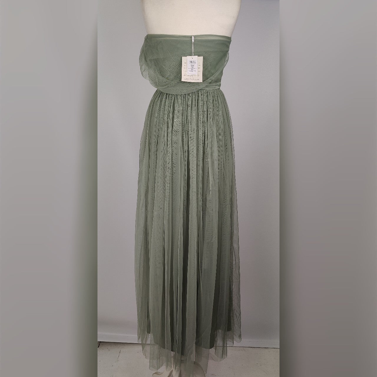 Anaya with Love One Shoulder Maxi Bridesmaid Dress - Green