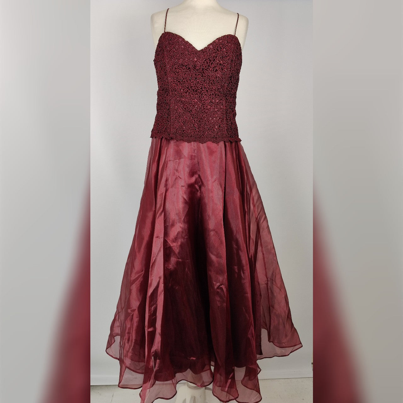 Yve London Formal Dress - Burgundy