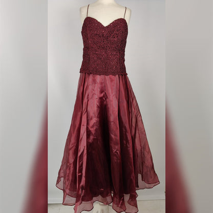 Yve London Formal Dress - Burgundy