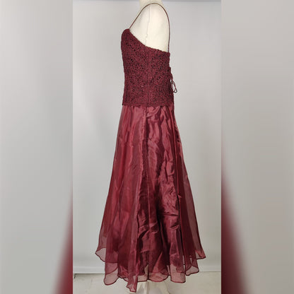 Yve London Formal Dress - Burgundy