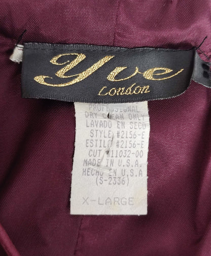 Yve London Formal Dress - Burgundy