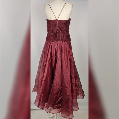 Yve London Formal Dress - Burgundy