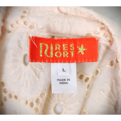 RIVER ISLAND Broderie Cover-Up Shirtdress - Cream