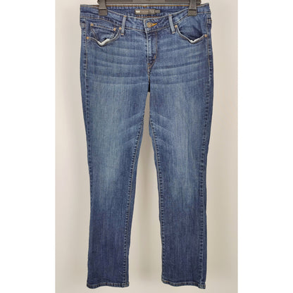 Levi's Strauss Demi Curve Modern Rise Straight Jeans - Washed Look