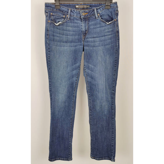 Levi's Strauss Demi Curve Modern Rise Straight Jeans - Washed Look